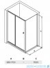 Besco Duo Slide II ścianka boczna 70x150 SDS-II-70